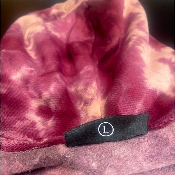 BNWT CIVIL REGIME CRANBERRY MARBLE WASH LARGE MENS UNISEX TIE DYE HOODIE - Picture 8 of 16